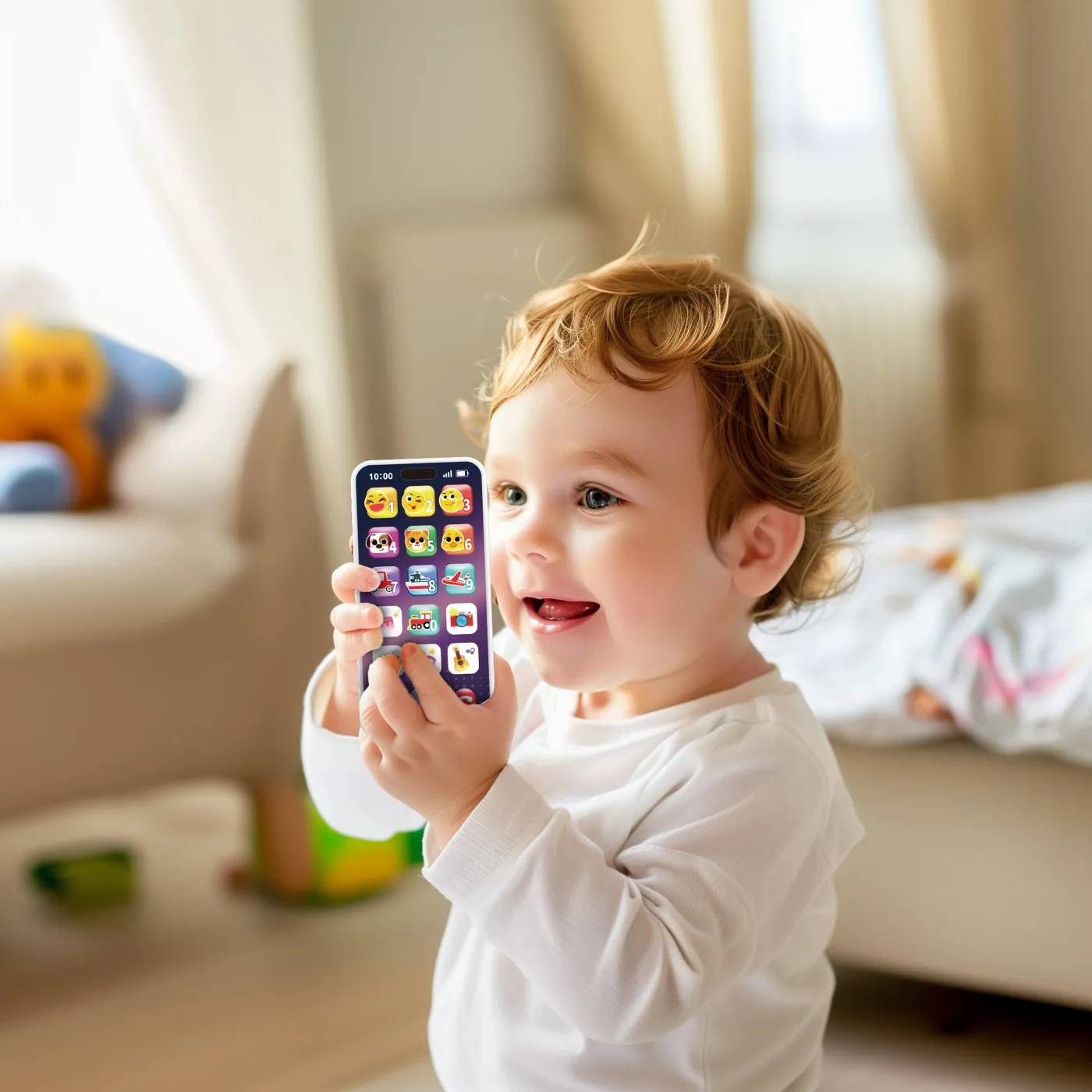  telefon mobil interactiv bebe inregistreaza si invata, copii varsta 1 an pana la 3 ani [2]