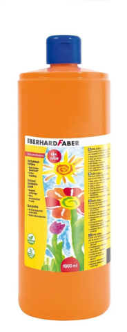 Acuarele, Tempera, Pensule si Blocuri de desen - Tempera 1000 ml portocalie eberhard faber