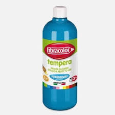 Acuarele, Tempera, Pensule si Blocuri de desen - Tempera 1l Fibracolor Albastru