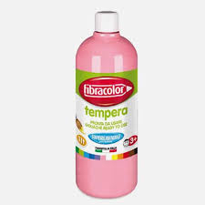 Acuarele, Tempera, Pensule si Blocuri de desen - Tempera 1l Fibracolor Roz