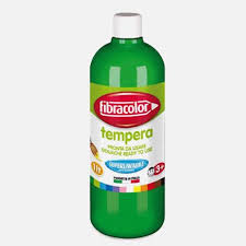 Acuarele, Tempera, Pensule si Blocuri de desen - Tempera 1l Fibracolor Verde
