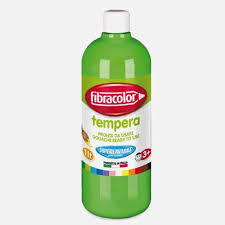 Acuarele, Tempera, Pensule si Blocuri de desen - Tempera 1l Fibracolor Verde Deschis