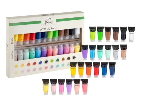 Acuarele, Tempera, Pensule si Blocuri de desen - Tempera acrilic 24x22ml Grafix 