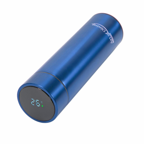 Termos  inox  450 ml, cu indicator led  pentru temperatura, albastru, art of dinning by heinner [1]