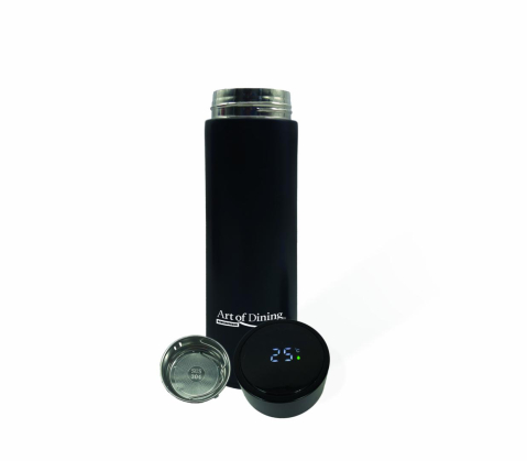 Termos inox 450 ml, cu indicator led pentru temperatura, negru, art of dinning by heinner [3]