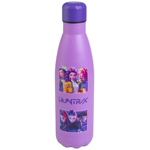 Rechizite Școlare - Termos pentru fete, K-POP, din Otel Inoxidabil, Mov Lila, 500ml