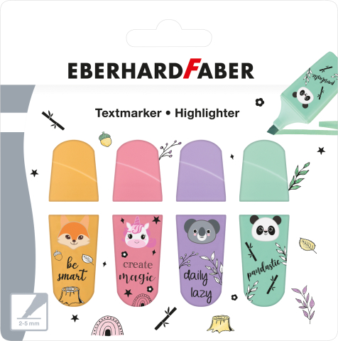 Birotică și Papetărie - Textmarker animale set 4 bucati eberhard faber