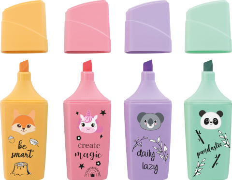 Textmarker animale set 4 bucati eberhard faber [2]