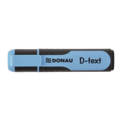 Markere, Textmarkere si Evidentiatoare - Textmarker DONAU D-text corp cu grip scriere de 1 -5 mm albastru 