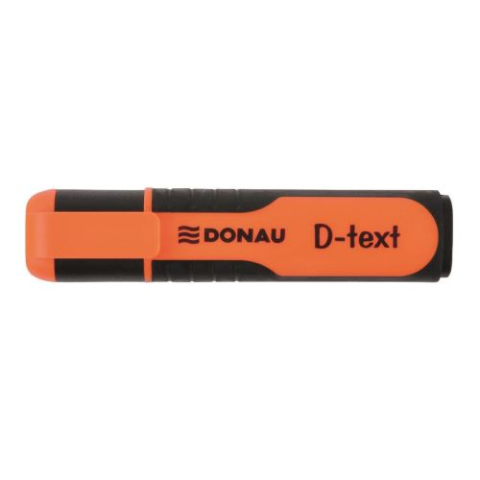 Markere, Textmarkere si Evidentiatoare - Textmarker DONAU D-text corp cu grip scriere de 1 -5 mm portocaliu 