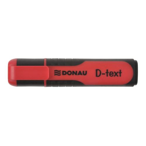 Markere, Textmarkere si Evidentiatoare - Textmarker DONAU D-text corp cu grip scriere de 1 -5 mm rosu 