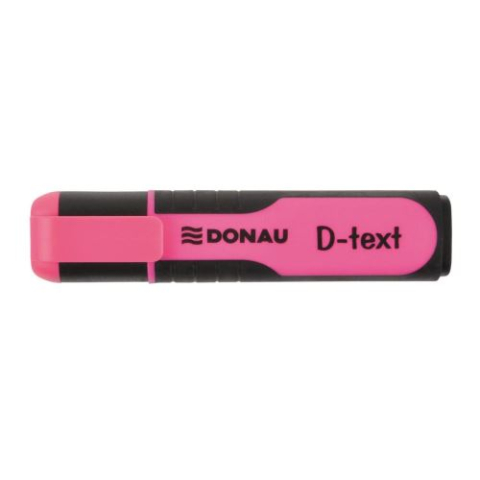 Markere, Textmarkere si Evidentiatoare - Textmarker DONAU D-text corp cu grip scriere de 1 -5 mm roz 