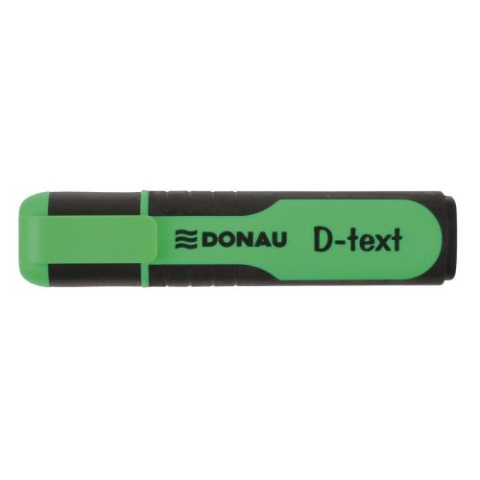Markere, Textmarkere si Evidentiatoare - Textmarker DONAU D-text corp cu grip scriere de 1 -5 mm verde 