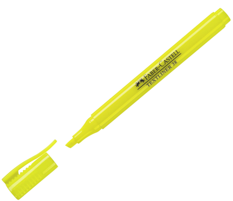 Textmarker galben 38 faber-castell [1]