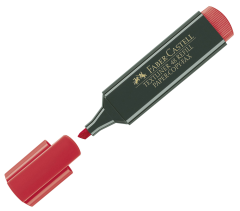 Textmarker rosu 1548 faber-castell [1]