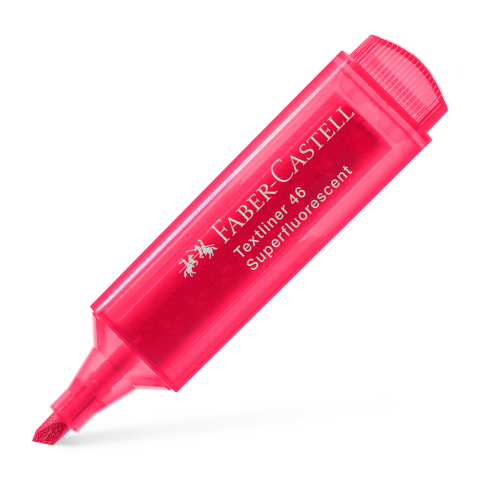 Birotică și Papetărie - Textmarker rosu superfluorescent 1546 faber-castell