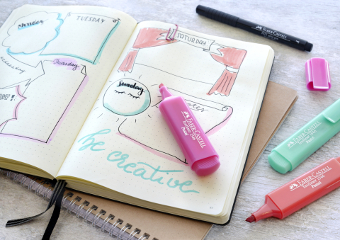 Textmarker roz pastel 1546 faber-castell [3]