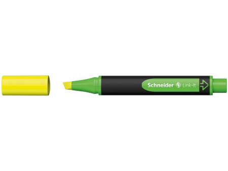 Birotică și Papetărie - Schneider - Textmarker Schneider Link-It, Galben- Micostore.ro