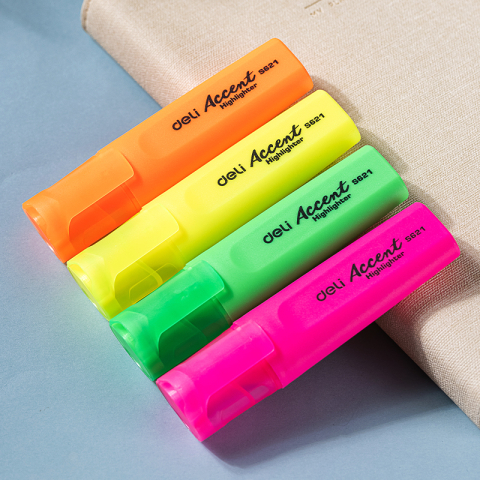 Textmarker set 4 accent s621 deli [4]