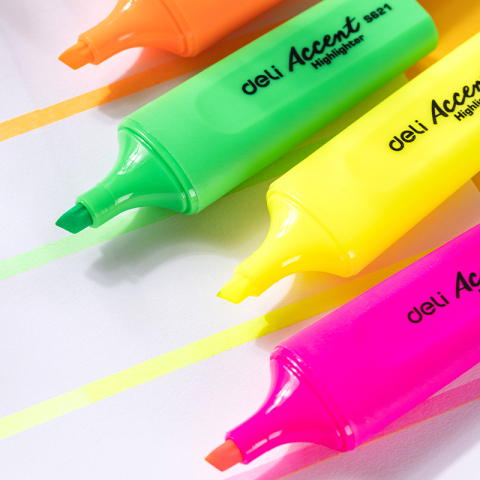 Textmarker set 4 accent s621 deli [1]