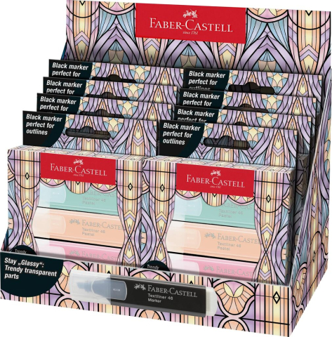 Textmarker set 4 pastel editie speciala glassy faber-castell [2]