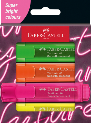 Birotică și Papetărie - Textmarker set 4 superfluorescent gen z cutie carton faber-castell