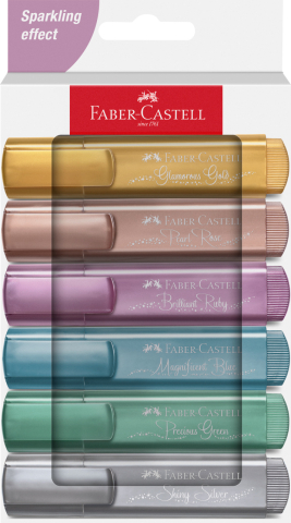 Birotică și Papetărie - Textmarker set 6 metalizat cutie carton 2024 faber-castell