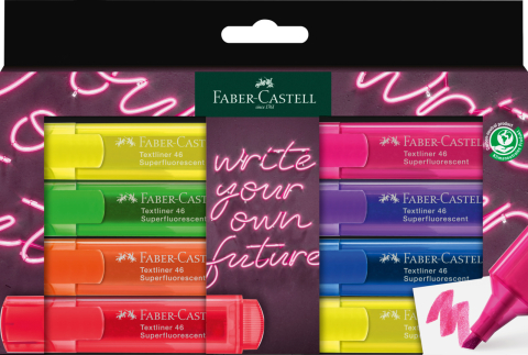 Birotică și Papetărie - Textmarker set 8 superfluorescent gen z cutie carton faber-castell