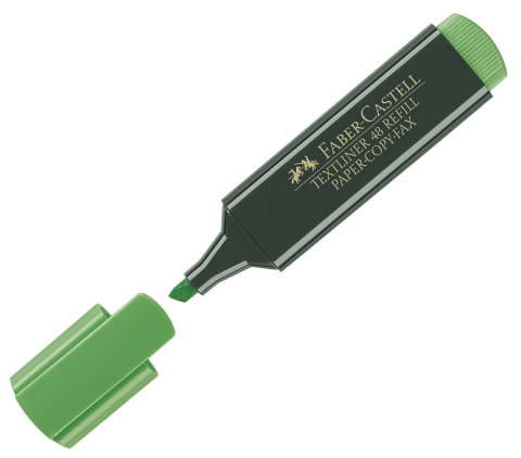 Textmarker verde 1548 faber-castell [1]