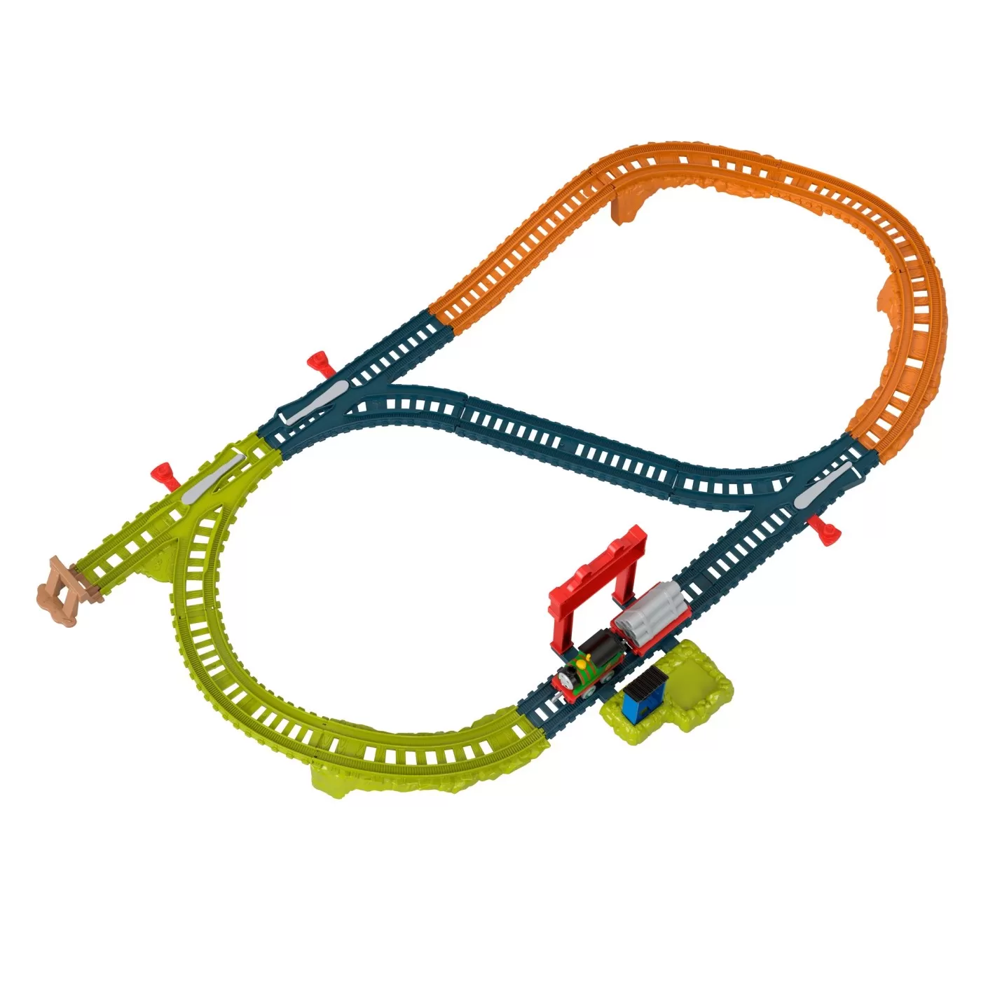 Thomas set de joaca cu locomotiva push along percy si accesorii, varsta de la 3 ani la 10 ani [6]