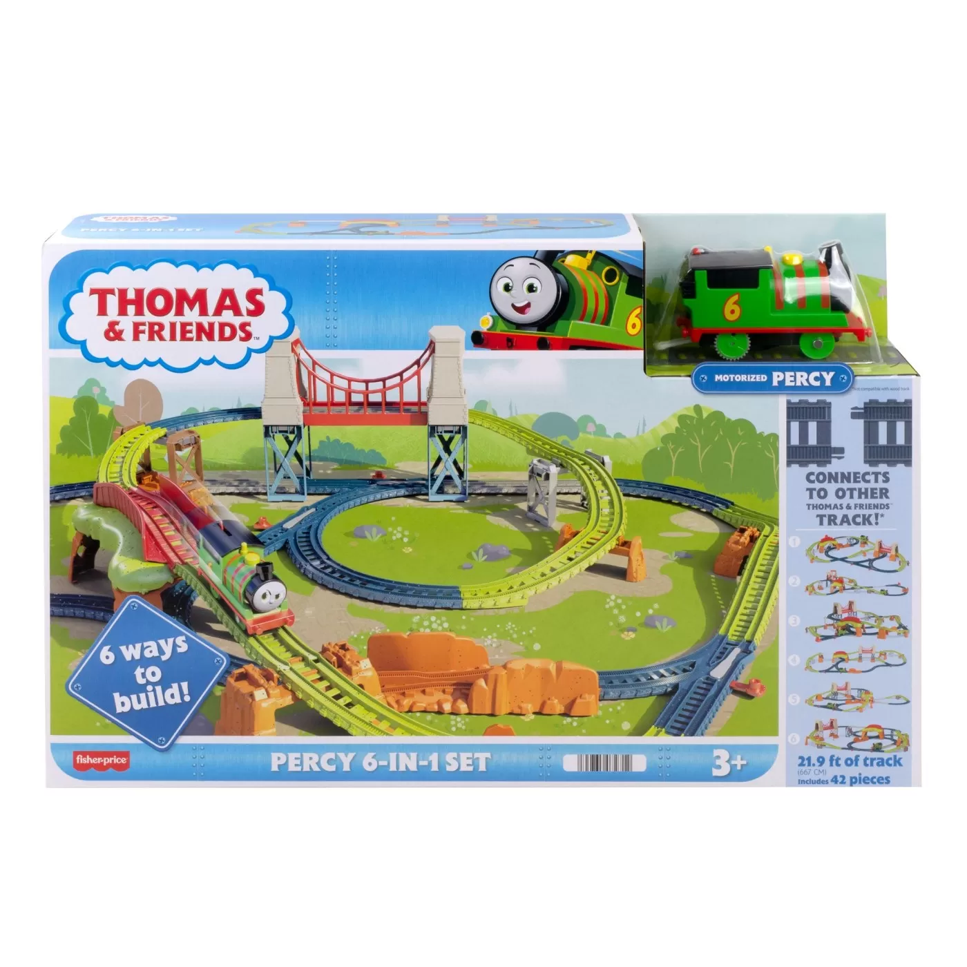 Jucării și Jocuri pentru copii - Thomas set percy 6 in 1, varsta de la 3 ani la 7 ani