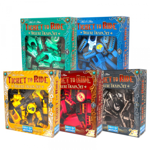 Jucării și Jocuri pentru copii - Ticket to ride, set accesorii Editie Deluxe Aniversara 20 ani, diverse culori varsta 8-9 ani ,9-12 ani ,12-14 ani ,14-18 ani ,18+, Unisex