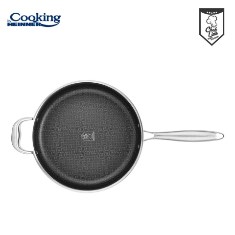 Tigaie adanca+capac, 24x6.5 cm, titanium3, cooking by heiner [3]