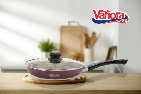 Tigaie aluminiu+capac 24x4 cm, bella, vanora [6]