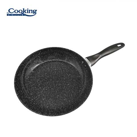 Tigaie aluminiu forjat 24x4.8 cm, onix, cooking by heinner [1]