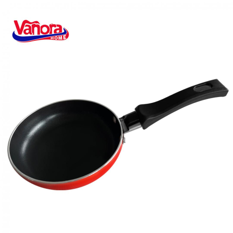 Vase pentru gatit - Tigaie aluminiu mini rosu, 12x3 cm, vanora home