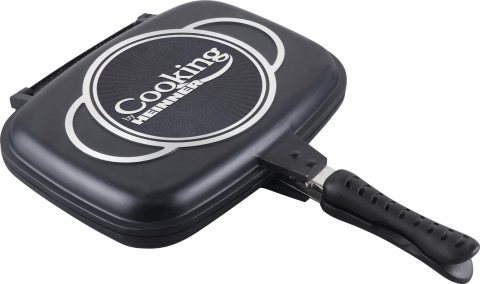 Vase pentru gatit - Tigaie dubla dreptunghiulara, aluminiu,32x24x7.5cm, dark line classic, cooking  by heinner