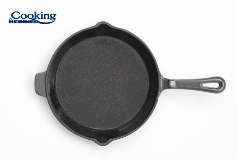 Tigaie fonta emailata 26 x 5 cm, marble grey, cooking by heinner [2]