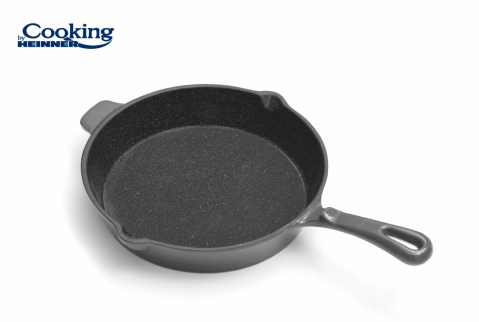 Tigaie fonta emailata 26 x 5 cm, marble grey, cooking by heinner [1]