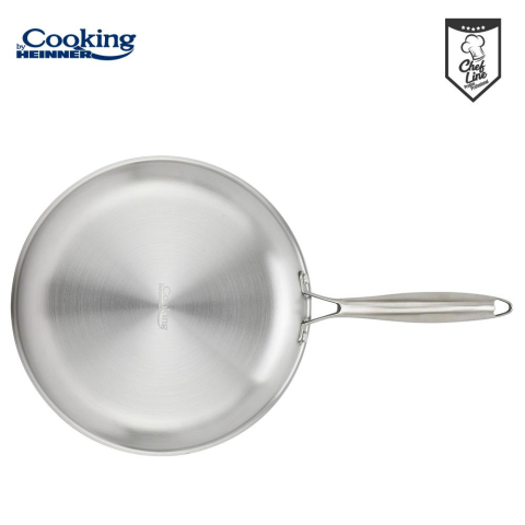 Tigaie inox in 3 straturi 28x5.5 cm, titanium3, cooking by heinner [2]