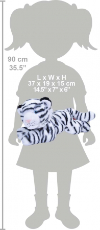 Tigru Alb Ecokins - Jucarie Plus Wild Republic 30 cm [1]