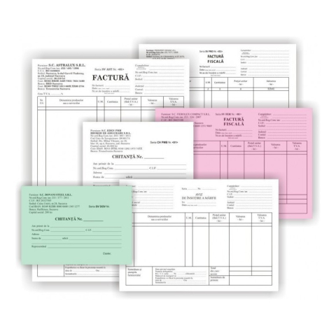 Birotică și Papetărie - Tipizat - carnet - A6, 2 exemplare, autocopiativ, carnet 50 seturi