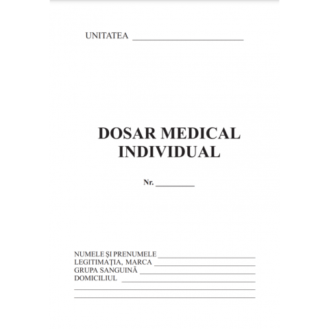 Birotică și Papetărie - Tipizat - dosar medical individual + fisa aptitudini