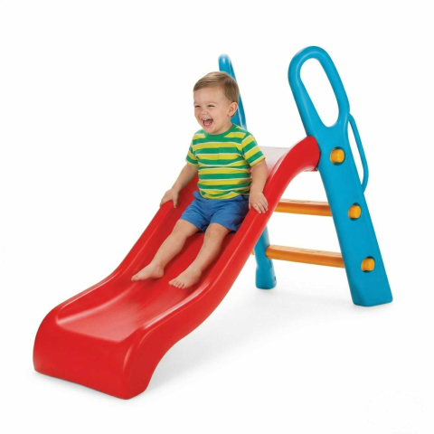 Leagăne, balansoare și tobogane - Tobogan copii Bingo Slide rosu albastru | interior exterior | 2+ ani