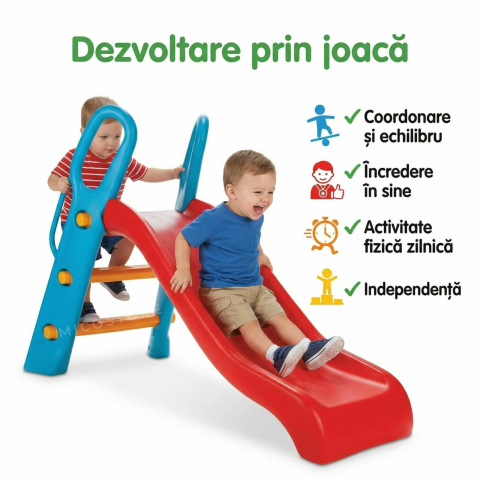 Tobogan copii Bingo Slide rosu albastru | interior exterior | 2+ ani [4]