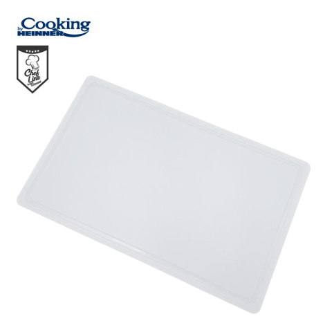 Tocatoare de bucatarie - Tocator cu sant haccp gn1/1, 53x32.5x2 cm, alb, cooking by heinner