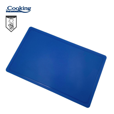 Tocatoare de bucatarie - Tocator cu sant haccp gn1/1, 53x32.5x2 cm, albastru, cooking by heinner