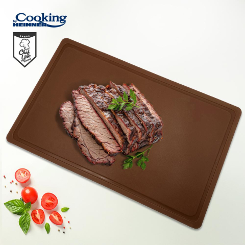 Tocator cu sant haccp gn1/1, 53x32.5x2 cm, maro, cooking by heinner [1]