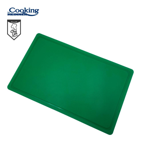 Tocatoare de bucatarie - Tocator cu sant haccp gn1/1, 53x32.5x2 cm, verde, cooking by heinner