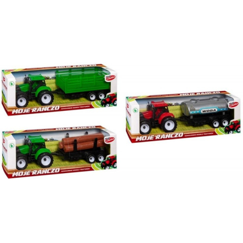 Jucării și Jocuri pentru copii - Tractor agricol cu remorca MegaCreative 382264, diverse modele, plastic, 3+ ani